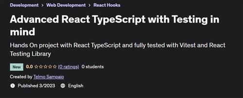 Advanced React TypeScript with Testing in mind