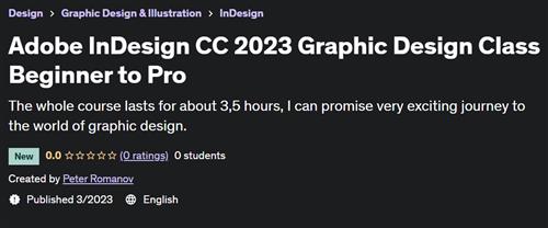 Adobe InDesign CC 2023 Graphic Design Class Beginner to Pro