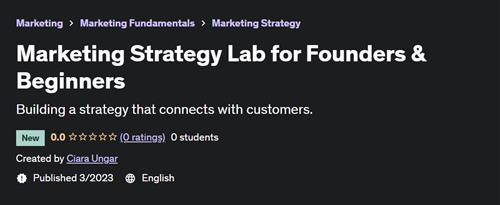 Marketing Strategy Lab for Founders & Beginners –  Free Download