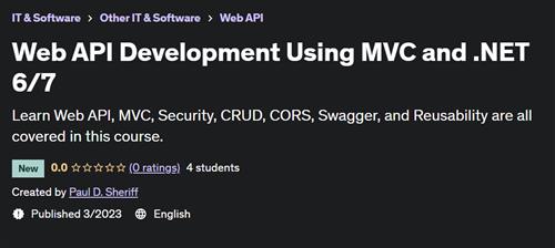 Web API Development Using MVC and .NET 6/7