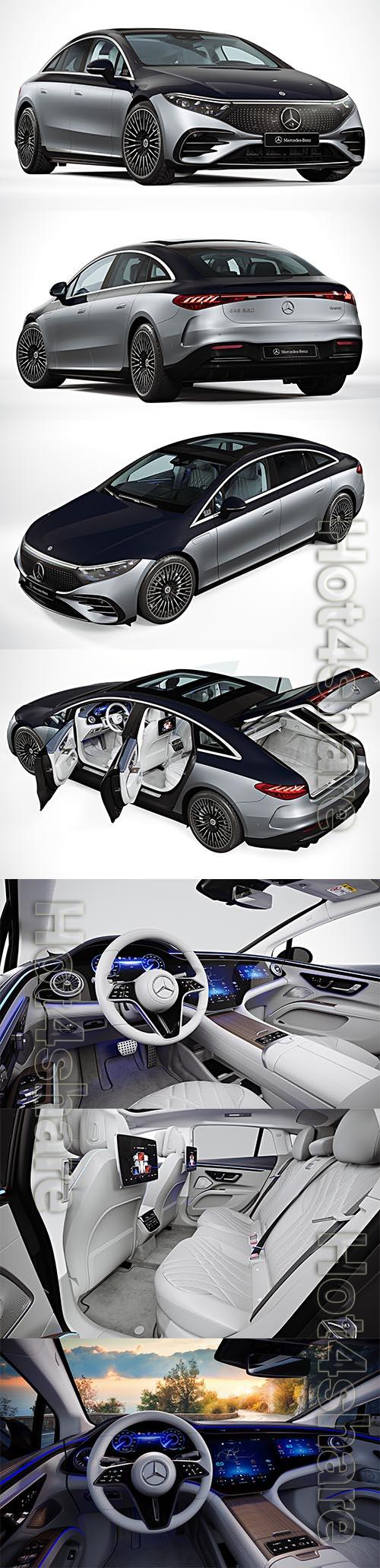 2022 Mercedes Benz EQS 3d car model