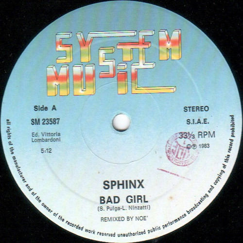 Sphinx - Bad Girl (Vinyl, 12'') 1983 (Lossless)