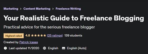 Your Realistic Guide to Freelance Blogging –  Download Free