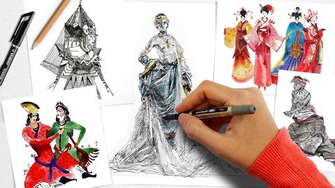 Masterclass Of Design And Drawing Global Cultural Fashion –  Download Free