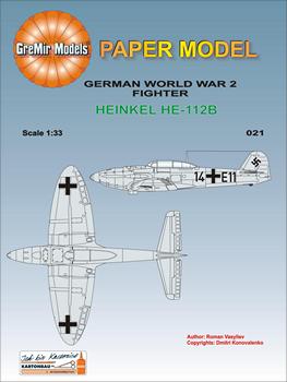  GreMir 021 Heinkel He-112B (v4) (GreMir Models 021)