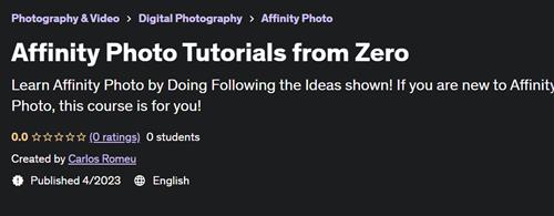 Affinity Photo Tutorials from Zero