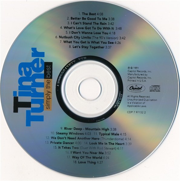 Tina Turner - Simply The Best (1991) (Lossless + 320)