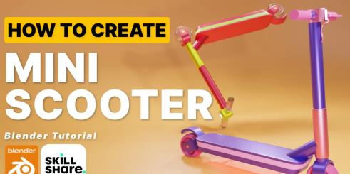 Learn Blender 3D Create A Mini Scooter