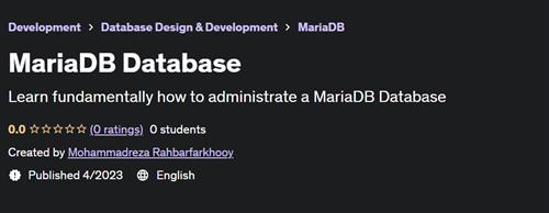 Mastering of MariaDB Database