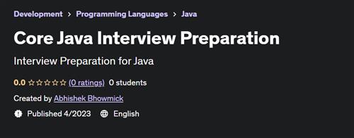 Core Java Interview Preparation