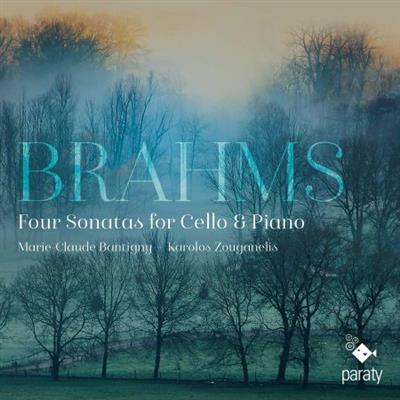 Marie-Claude Bantigny & Karolos Zouganelis - Brahms Four Sonatas for Cello & Piano (2023)