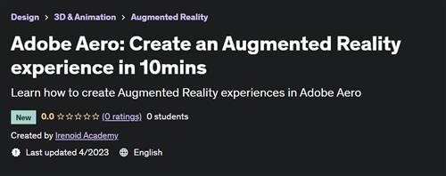 Adobe Aero - Create an Augmented Reality experience in 10mins