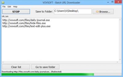VovSoft Batch URL Downloader  4.2 3c4ede541b735103f8124e9832ebd1a7