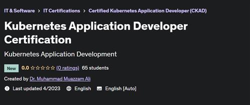 Kubernetes Application Developer Certification