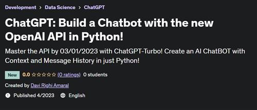 ChatGPT Build a Chatbot with the new OpenAI API in Python!