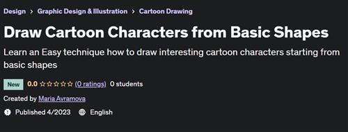 Draw Cartoon Characters from Basic Shapes