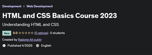 HTML and CSS Basics Course 2023