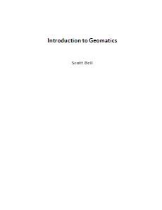 Introduction to Geomatics