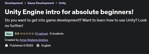 Unity Engine intro for absolute beginners!