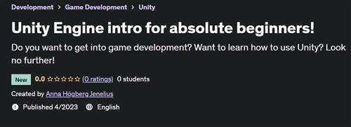 Unity Engine intro for absolute beginners! –  Download Free