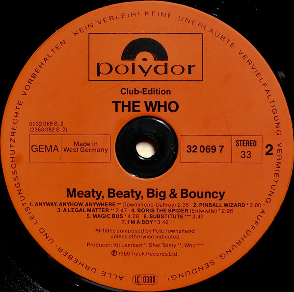 The Who &#8206;– Meaty, Beaty, Big & Bouncy