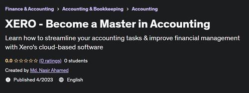 XERO – Become a Master in Accounting