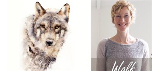 Wolf. A Free– Flow Watercolour Masterclass with Jane Davies –  Download Free