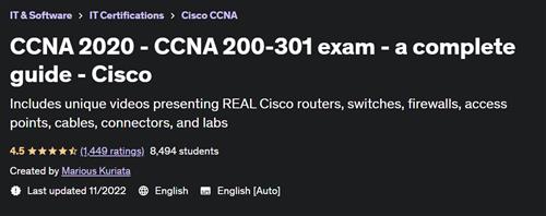 CCNA 2020 –  CCNA 200– 301 exam –  a complete guide –  Cisco –  Download Free