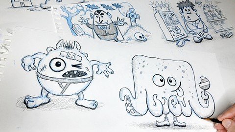 Easy Drawing Cartoony Monsters