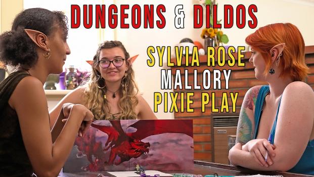 Dungeons And Dildos - Pixie Play, Sylvia Rose, Mallory (Tight Pussy, Face Sitting) [2023 | FullHD]
