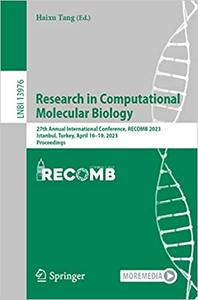 Research in Computational Molecular Biology 27th Annual International Conference, RECOMB 2023, Istanbul, Turkey, April
