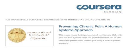 Coursera – Preventing Chronic Pain A Human Systems Approach