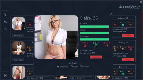 Brothel Manager Simulator - v0.0.5 Alfa by BrothelManagerSimulator Porn Game