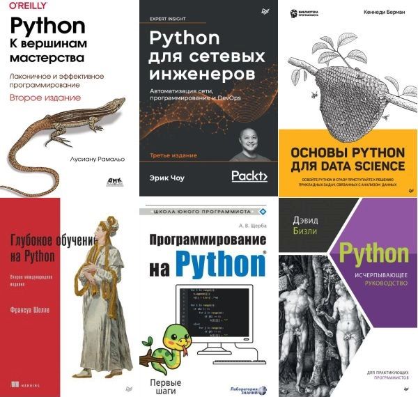 Библиотека программирования на Python в 140 книгах (2001-2023) PDF