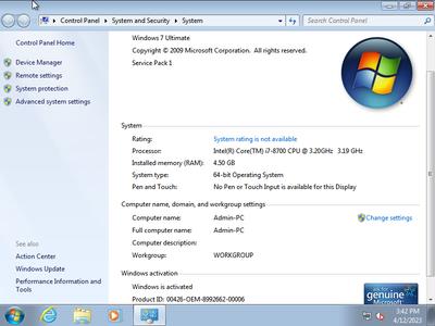 Microsoft Windows 7 Ultimate SP1 Multilingual Preactivated April 2023 (x64)  24c8208760a5d182ef9e0b37d7fd6959