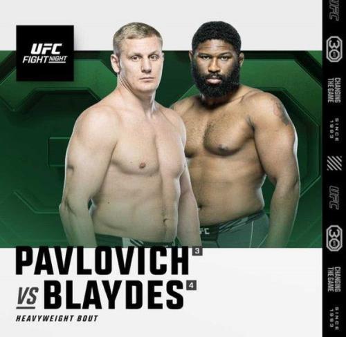 UFC Fight Night 222: Павлович vs. Блэйдс / Основной Кард / UFC Fight Night 222: Pavlovich vs. Blaydes / Main Card (2023) HDTV 1080i