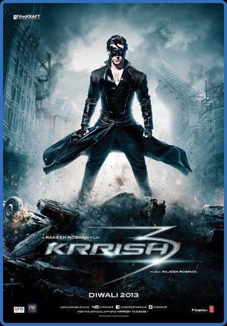 Krrish 3 2013 1080p BluRay x265 Hindi DD5 1 ESub - SP3LL