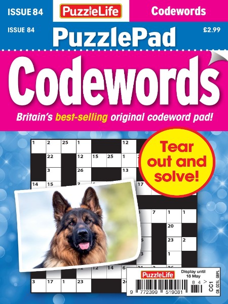 PuzzleLife PuzzlePad Codewords – 20 April 2023