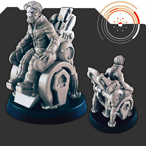 Sci-Fi Ship Member Professor Rex 3D Print Model