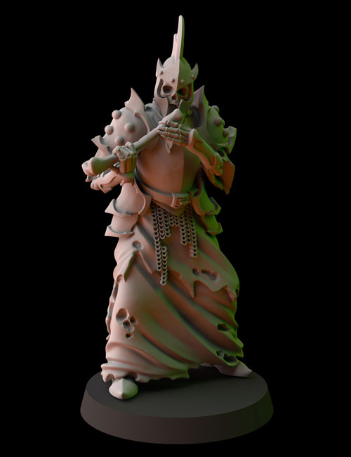 Fantasy Cult Miniatures � Cementery Phalanx Musician 3D Print Model
