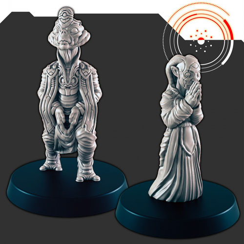 Sci-Fi Religious Alien Male Zealot 3D Print Model