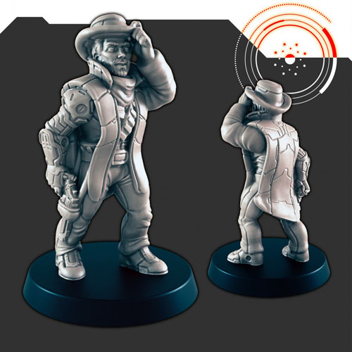 Sci-fi Space Cowboy Montana 3D Print Model