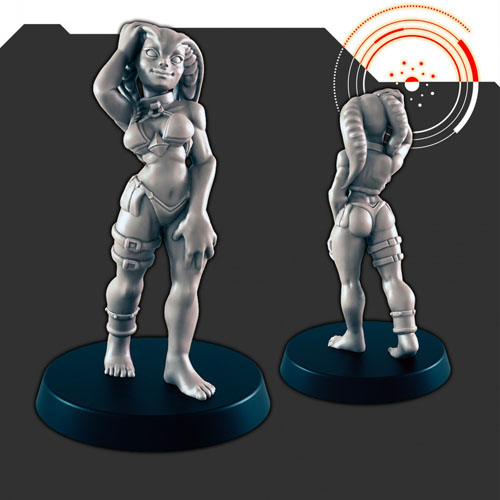 Sci-Fi Crime Dancer 1 3D Print Model Sci-Fi Crime Dancer 1 3D Print Model