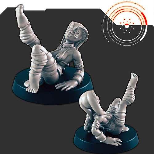 Sci-Fi Crime Dancer 2 3D Print Model Sci-Fi Crime Dancer 2 3D Print Model