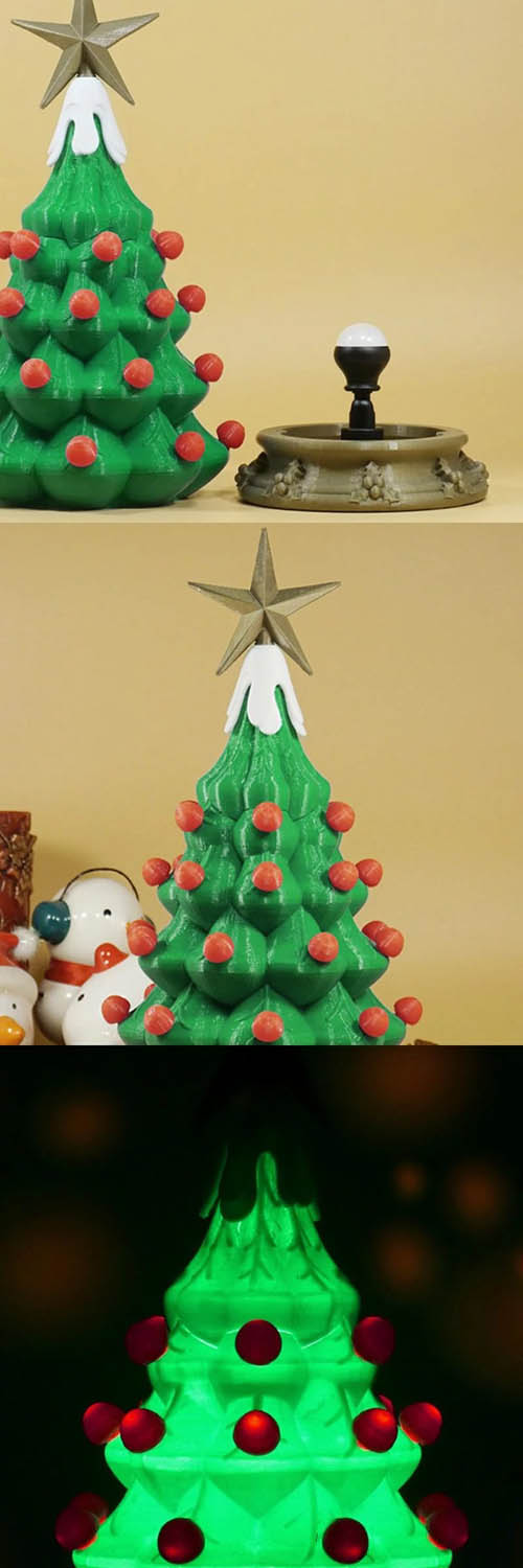 Lamp Christmas Tree 3D Print Model