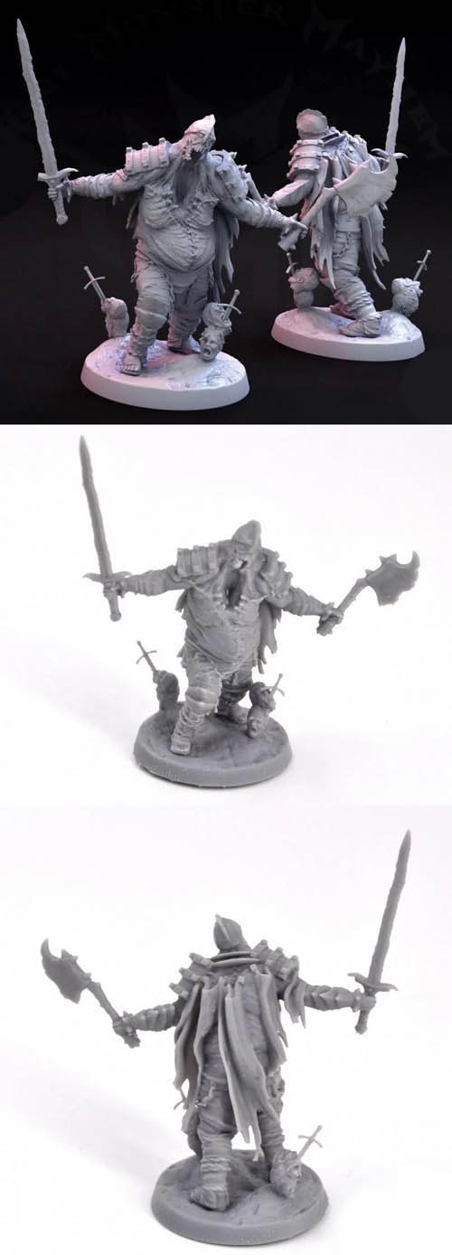 Masochistic Plate Death Knight Pose 2 3D Print Model