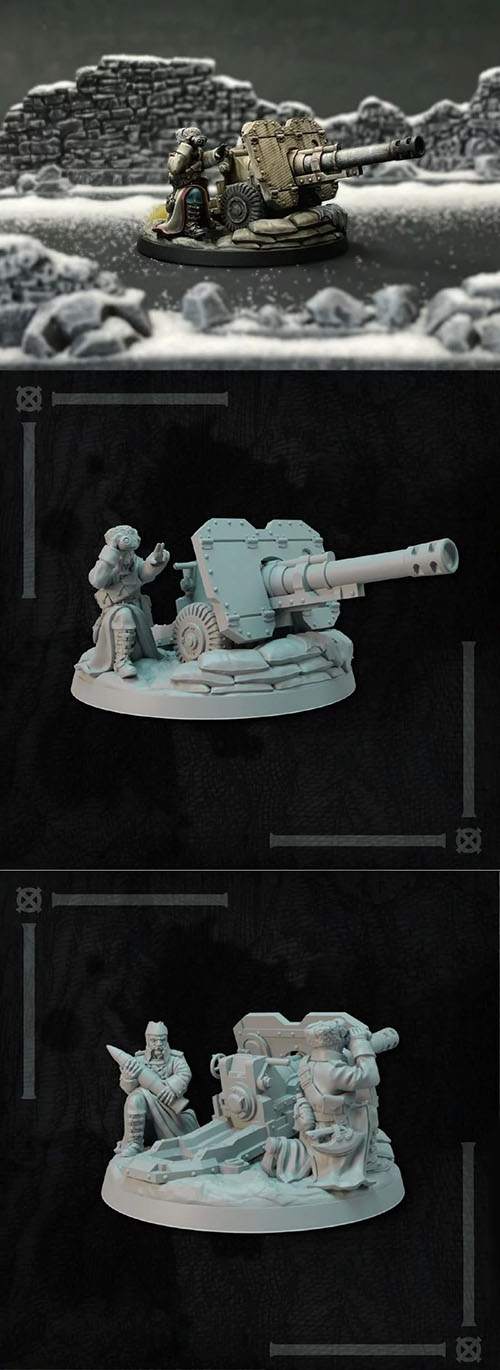 Lore Miniatures � Altirvun Heavy Weapons Team 3D Print Model