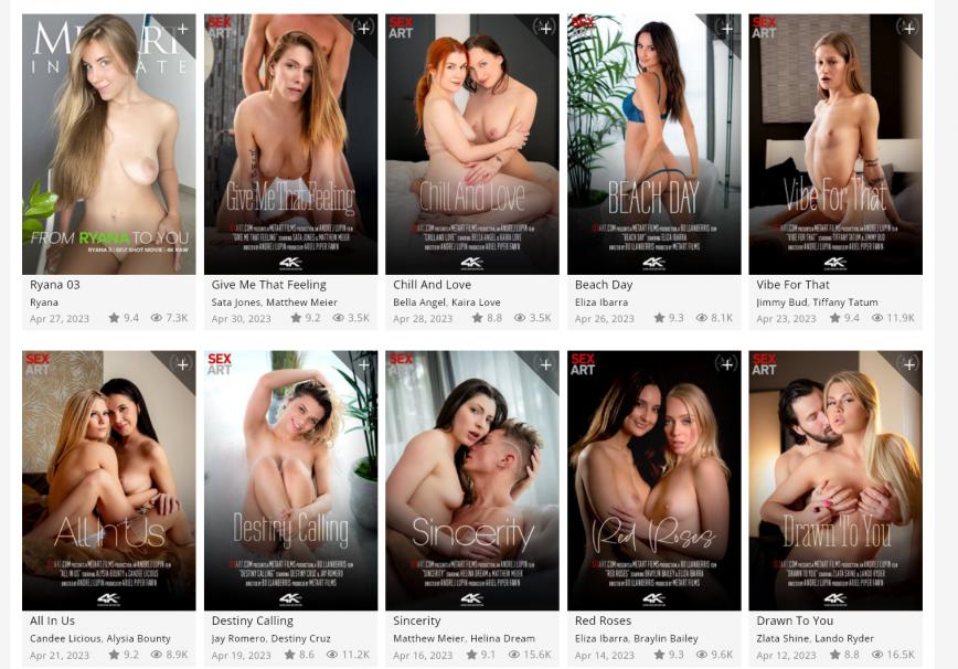 [SexArt.com] (13 ) Pack [2023-04, Blonde, Brunette, Big Cock, Big Tits, Blowjob, Classic, Latina, Lesbian, Masturbation, Natural Tits, Posing, Shaved, Skinny, Straight, Titfuck, Toys, 2160p]