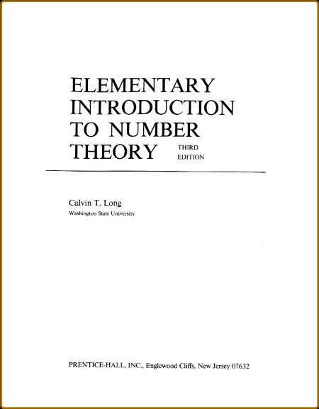 Elementary Introduction to Number Theory Bcdcc42468fff418b853f7d7461b26a9