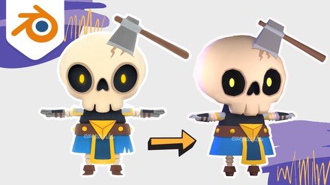 Blender Make A Low Poly Skeleton 3D Character